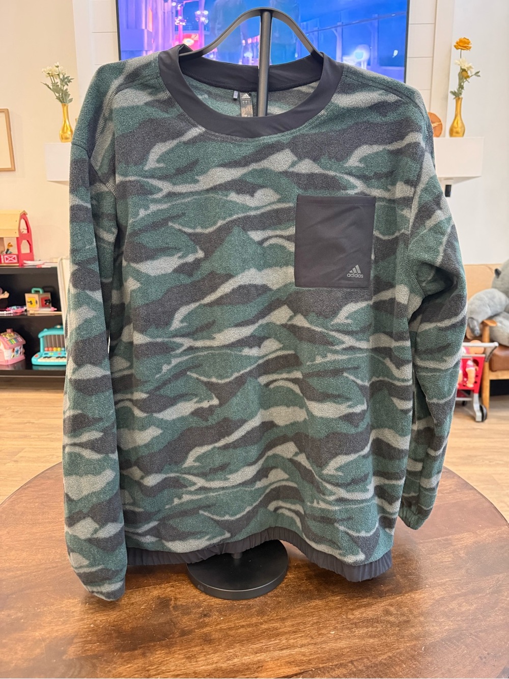 Adidas Men’s Golf Sherpa Fleece Crewneck L